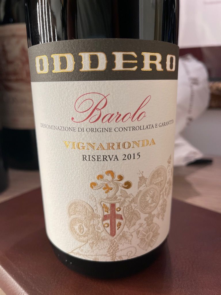 Oddero, Luigi Barolo Vignarionda Riserva 2015