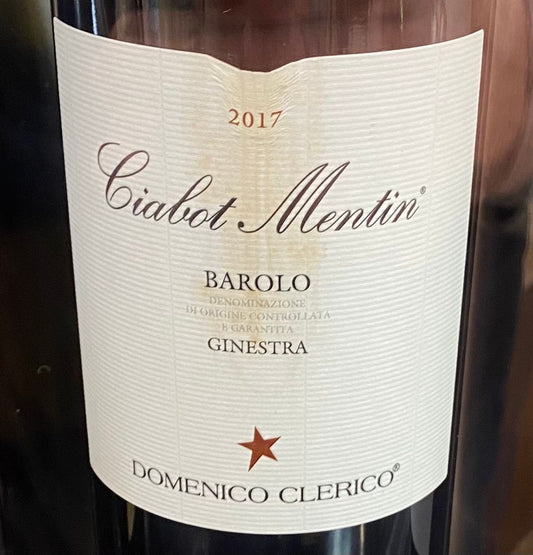 Clerico Barolo Ciabot Mentin Ginestra 2017 bottle image