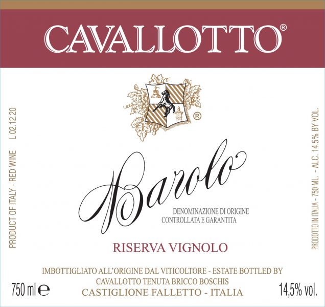 Cavallotto Barolo Vignolo Riserva 2015
