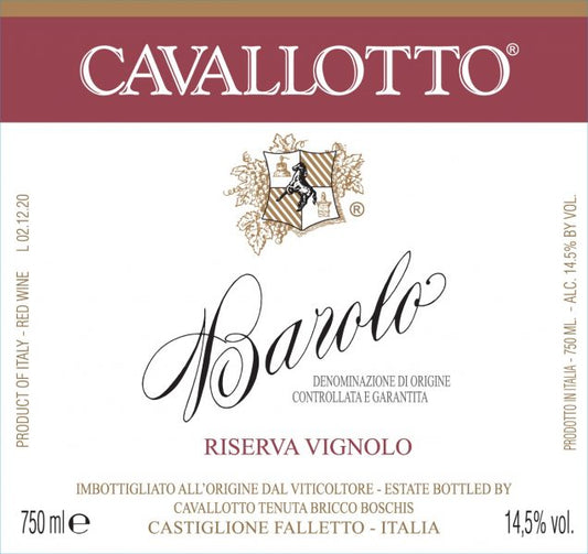 Cavallotto Barolo Vignolo Riserva 2015