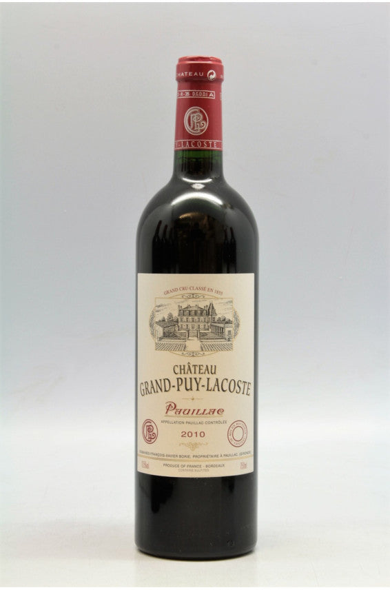 Grand Puy Lacoste 2010 bottle