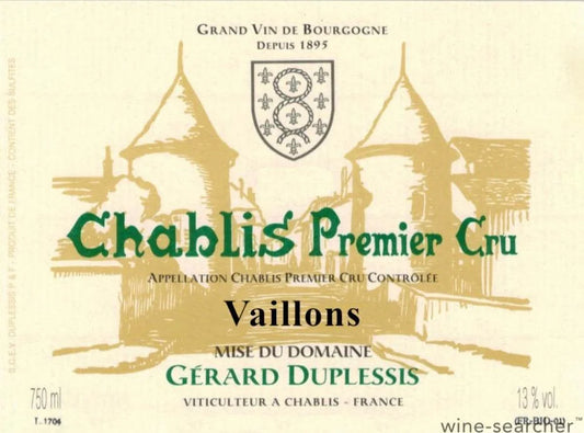 Duplessis Chablis Vaillons 2020